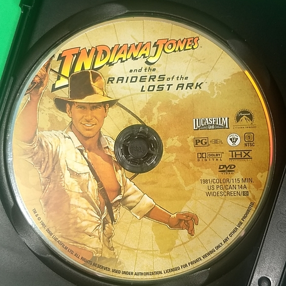 Raiders of The Lost Ark DVD, Pre Owned Near Mint Condition - Picture 6 of 10